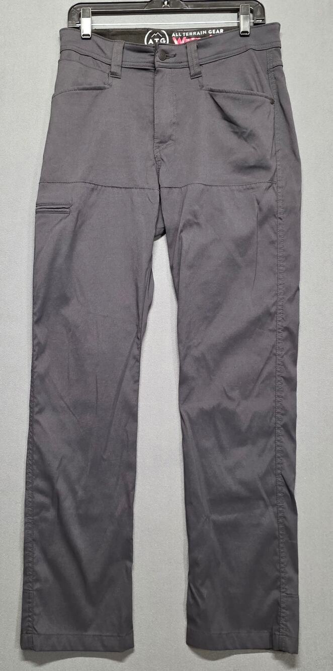 Wrangler ATG Utility Hiking Pants Mens 30x32 All Terrain Stretch Gray Outdoor